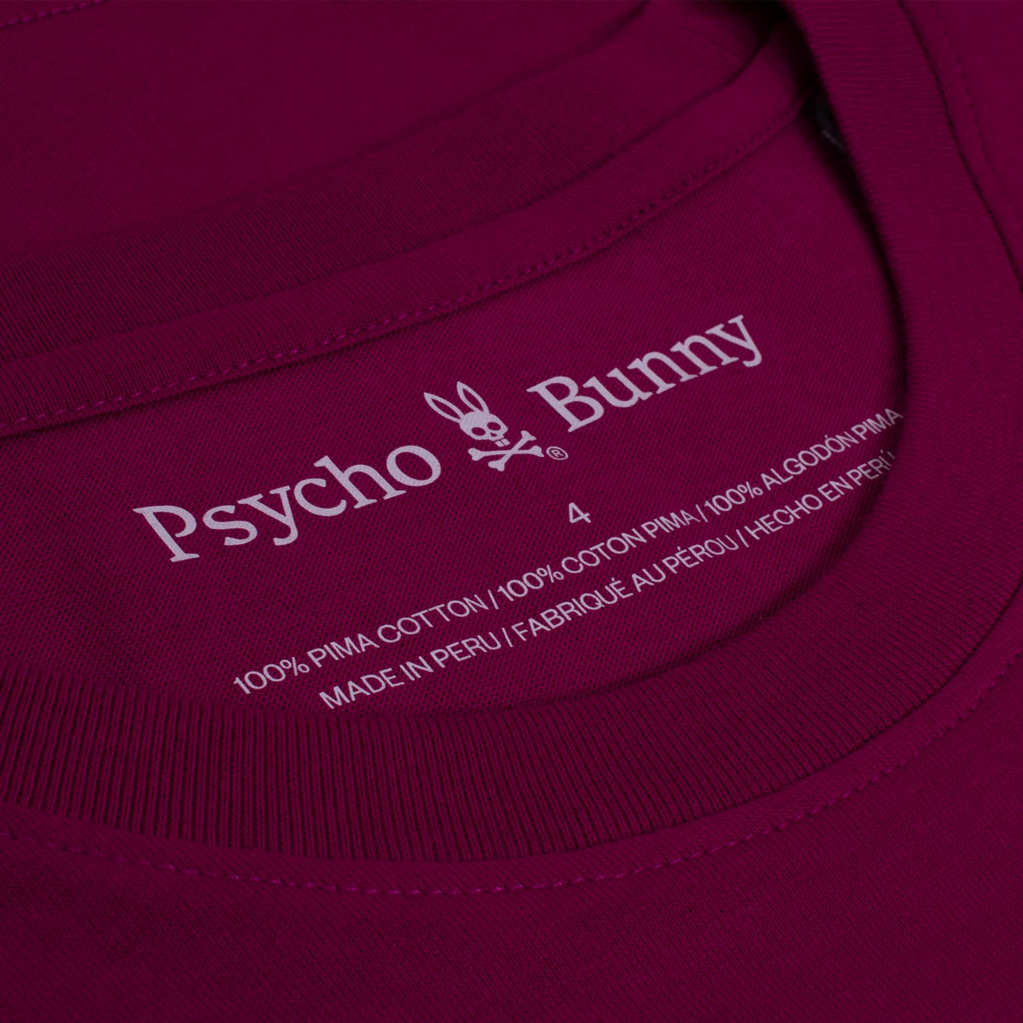 Psycho Bunny Rowen Bunny Graphic Mens T-Shirt Boysenberry